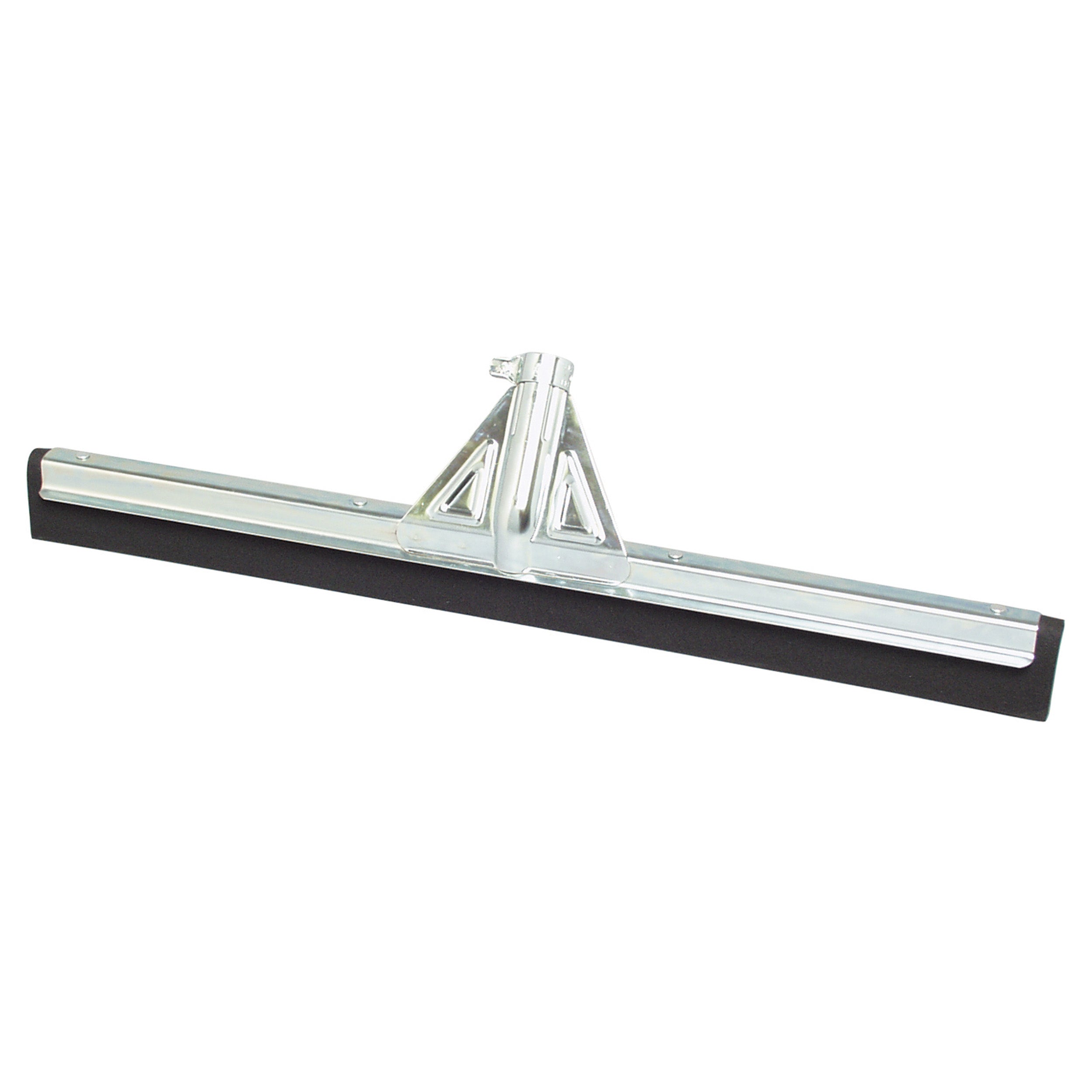 Floor water removal tool pushing liquid on concrete surface