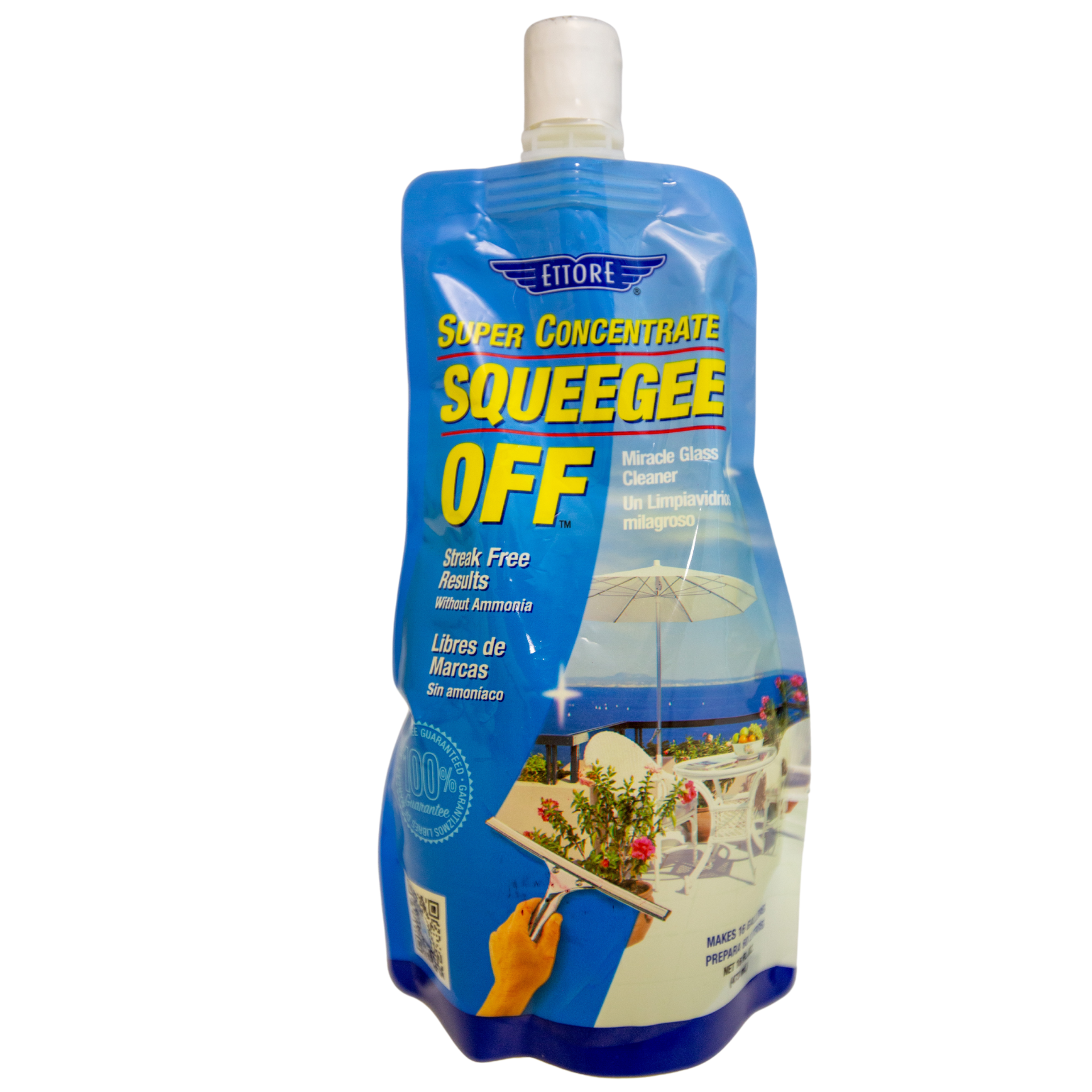 Ettore Squeegee-Off window cleaning soap concentrate bottle