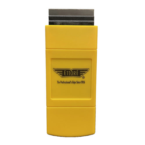 Ettore pocket window scraper with retractable razor blade