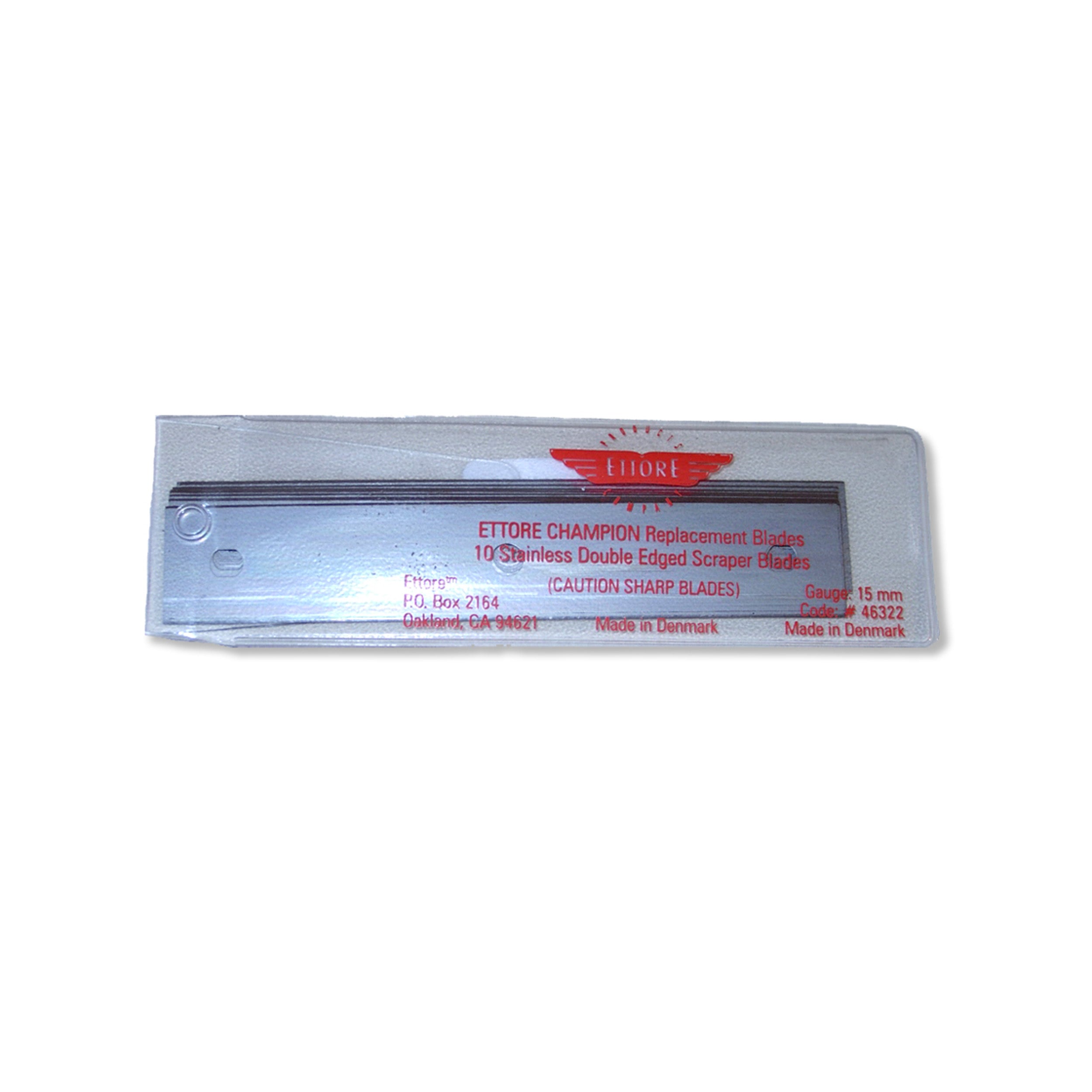Ettore Champion Scraper – 5-Inch Angled Glass Scraper with Safety Cap