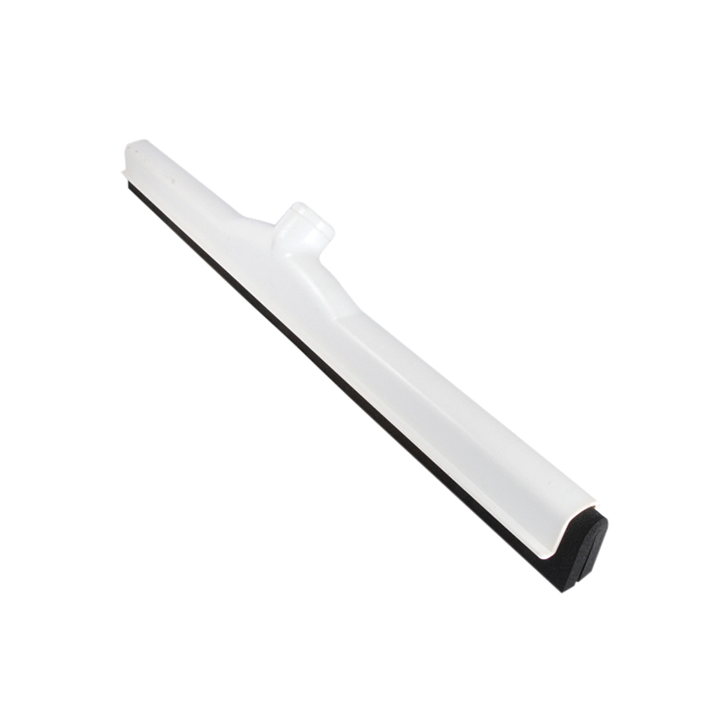 Ettore Wipe’N Dry Black Moss Rubber Floor Squeegee with Splash Guards and Brush