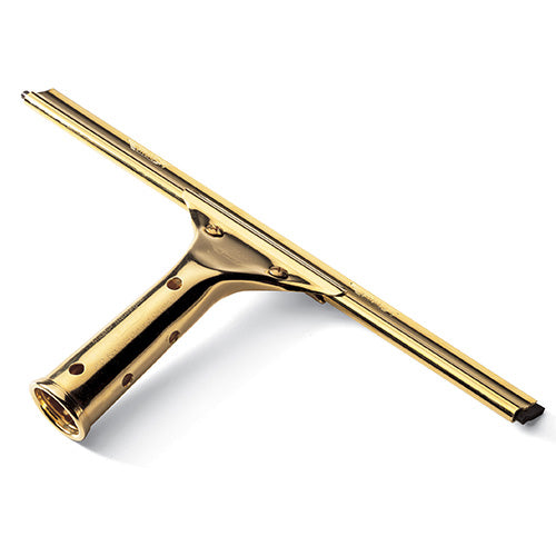 Ettore Master Brass complete window squeegee with rubber blade