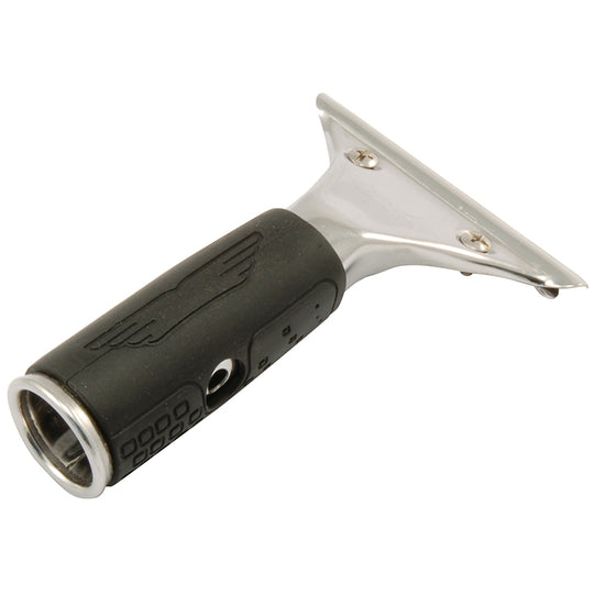 Ettore Master stainless steel squeegee handle with rubber grip