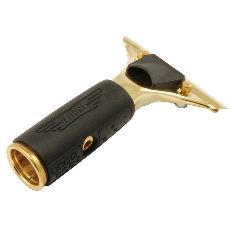 Ettore Master brass quick release squeegee handle with rubber grip