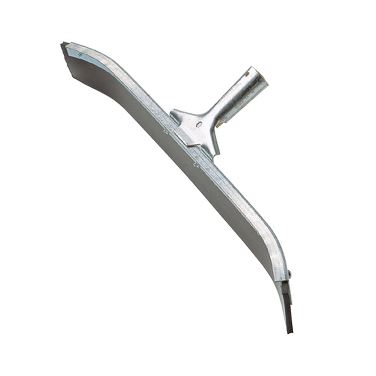 Ettore Curved steel floor squeegee with rubber blade