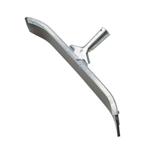 Ettore Curved steel floor squeegee with rubber blade
