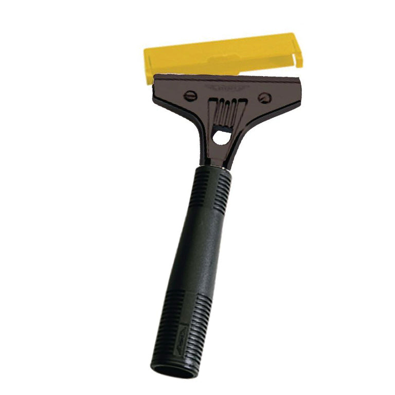 Ettore heavy duty super scraper with safety yellow blade guard