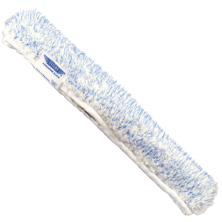 Ettore Porcupine microfiber window washer sleeve with scrubbing bristles