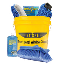 Load image into Gallery viewer, Complete car washing kit with Bucket Wash Sponge Wash Mitt Squeegee Off Soap FLO Brush Microfiber Cloths