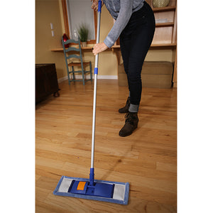 Women Cleaning Floor with Microfiber Floor Mop