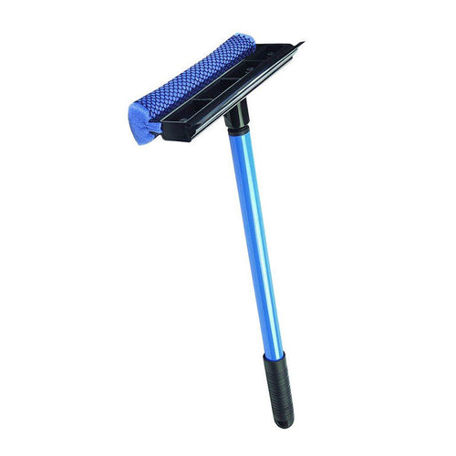 Blue Auto Squeegee Scrubber With Handle