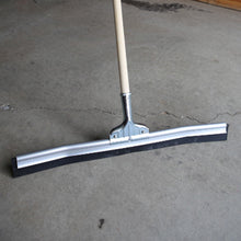 Load image into Gallery viewer, curved aluminum floor squeegee with wooden pole